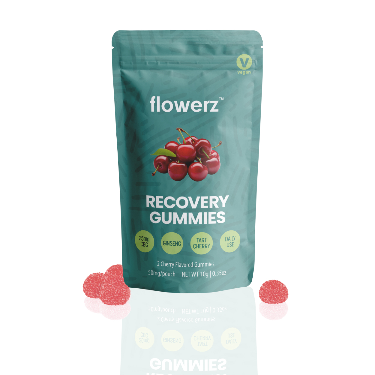 flowerz recovery gummies package